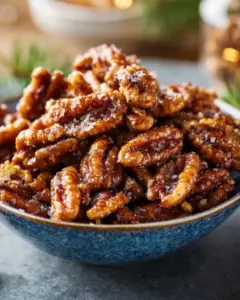 Noix de pécan caramélisées au four