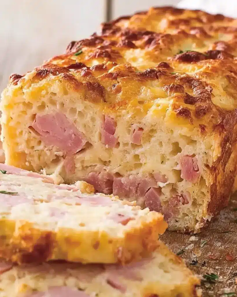 pain de jambon à la moutarde et au gruyère