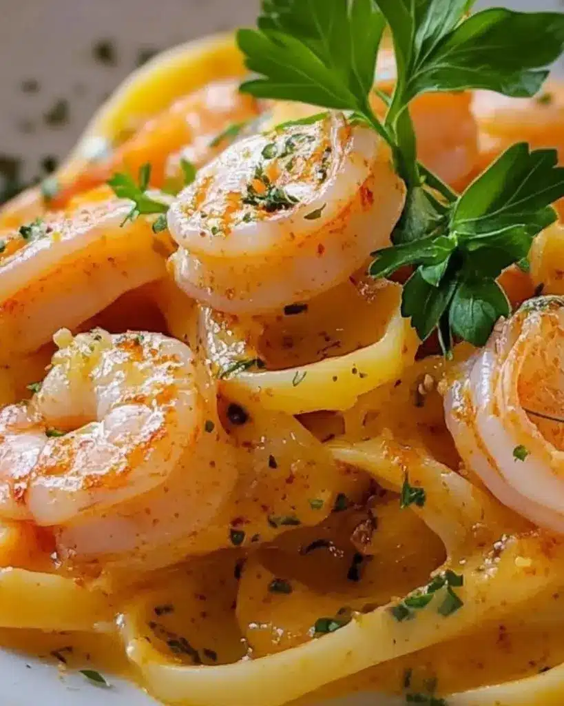 pâtes aux crevettes
