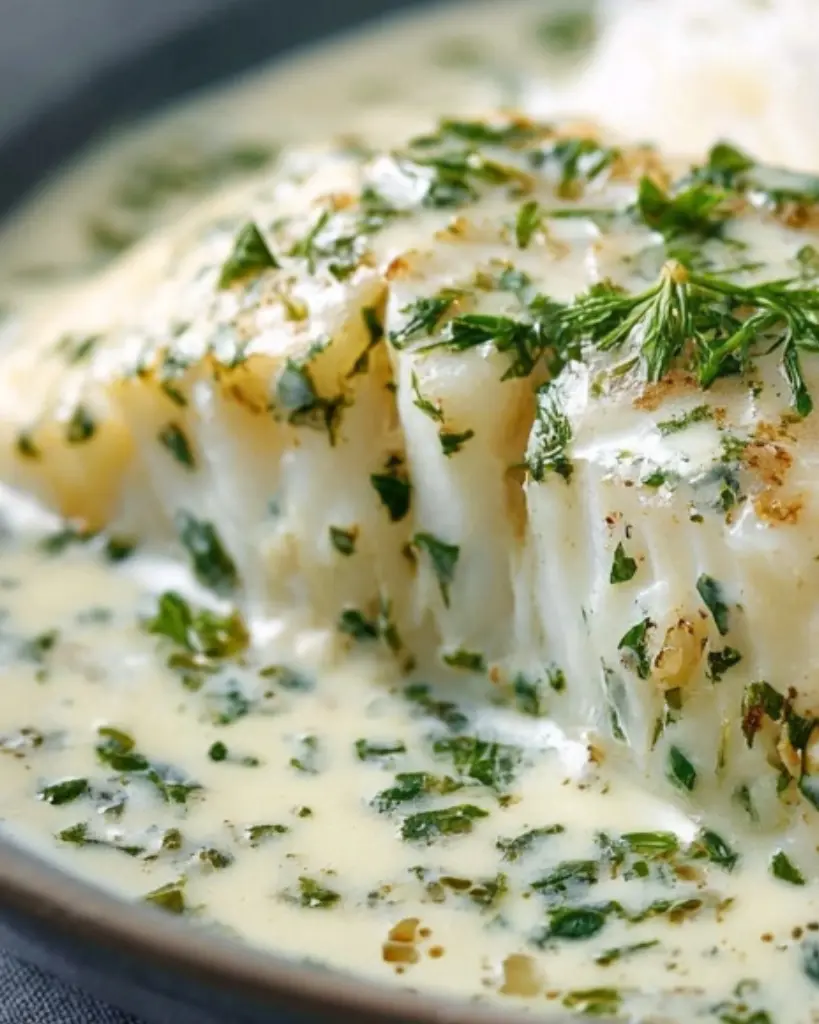 poisson sauce blanche