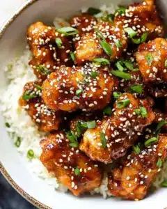 Poulet croustillant au sésame