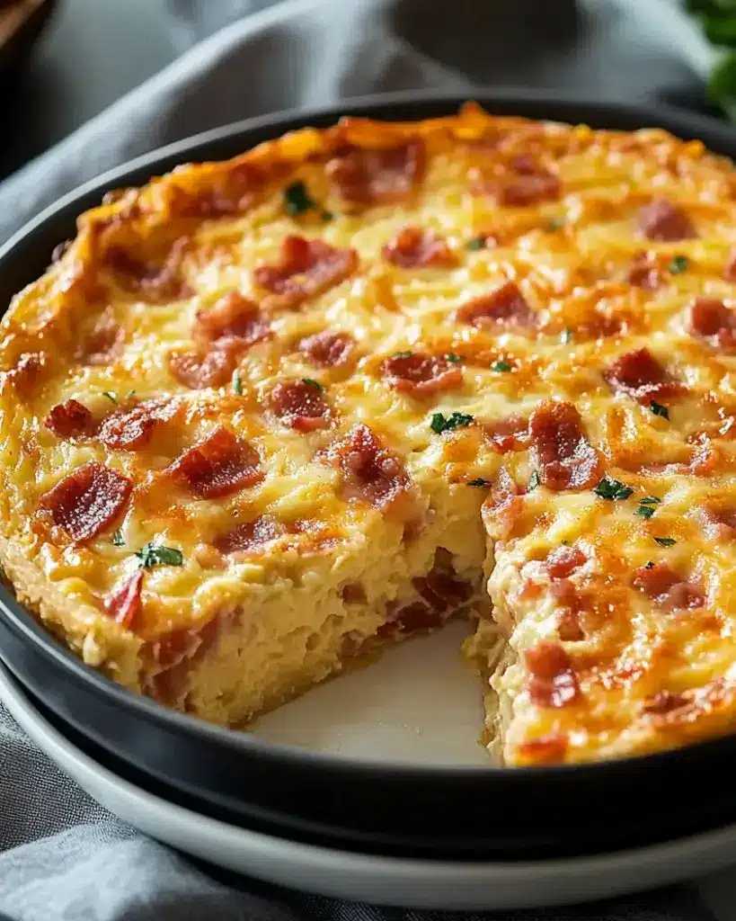 quiche sans pâte aux lardons