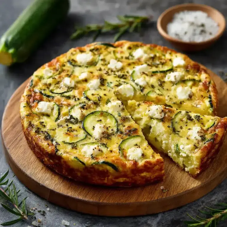Quiche Sans Pâte aux Courgettes & Feta