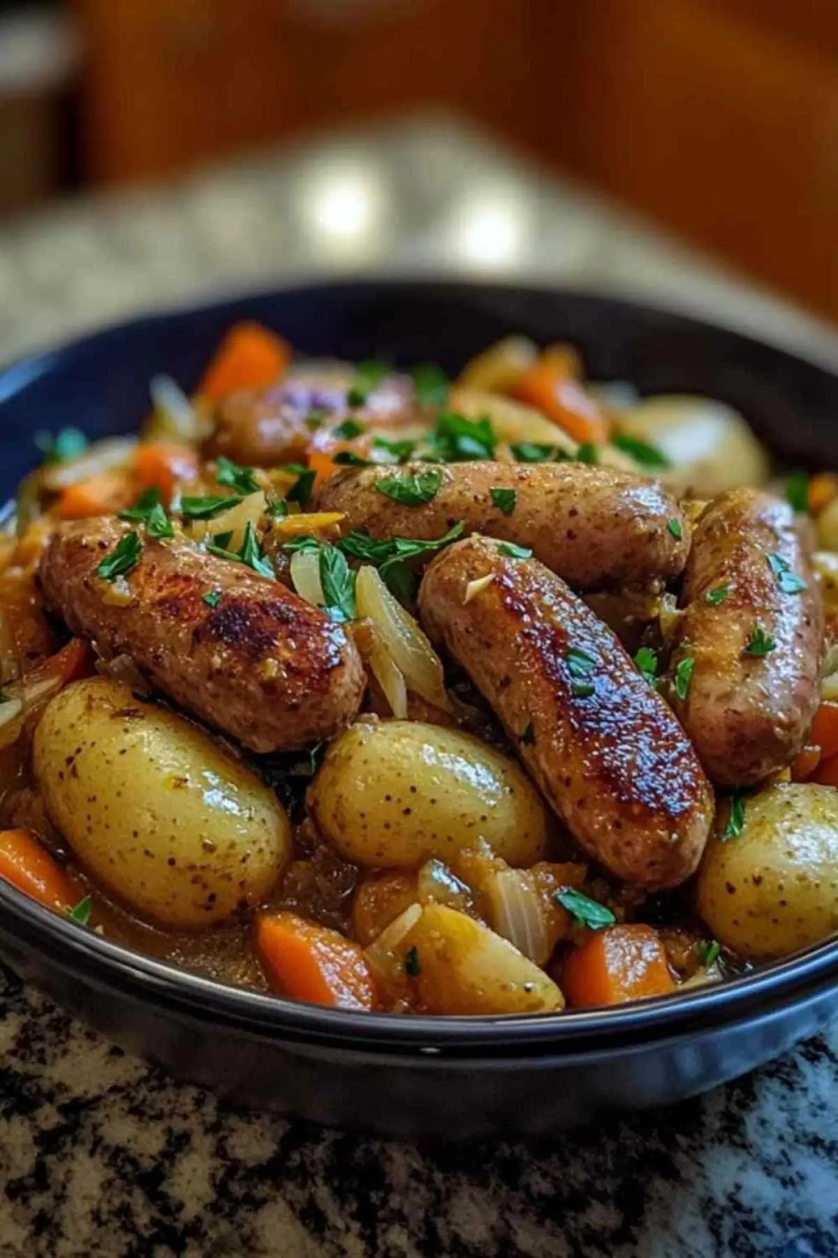 ragoût de saucisses aux légumes