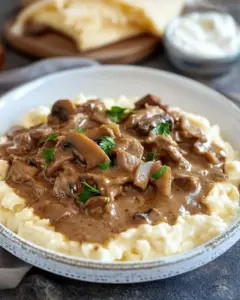 Bœuf Stroganoff Maison Facile et Crémeux