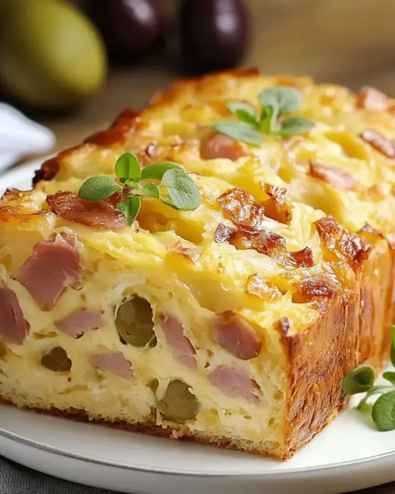 Cake au jambon, gruyère et olives – Recette delicieux