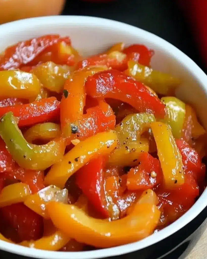 recette compotée de poivrons