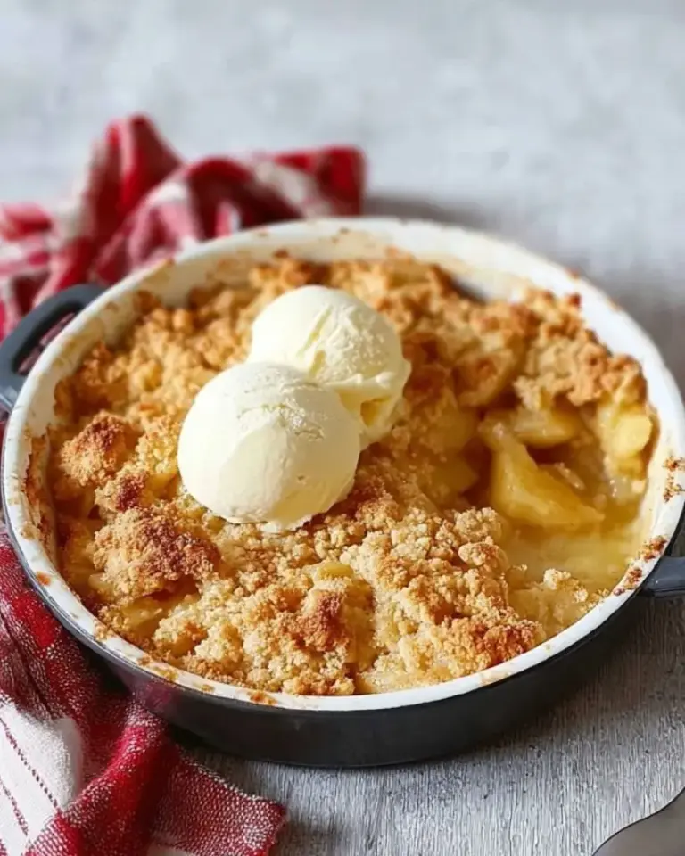 Crumble facile aux pommes express – Recette delicieux