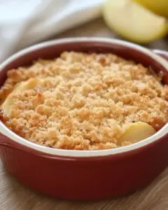 Crumble aux pommes à l’ancienne