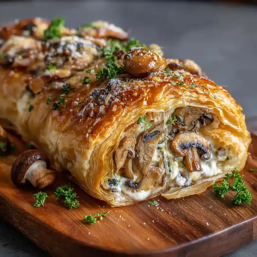 recette feuilleté aux champignons