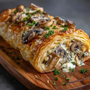 Feuilleté aux Champignons Facile et Crémeux