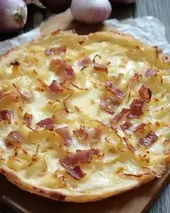 Flammekueche alsacienne traditionnelle
