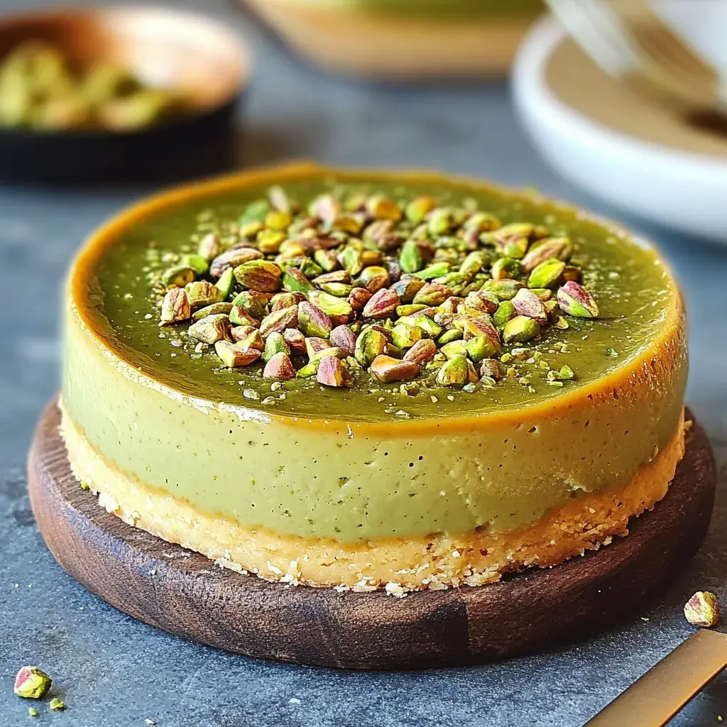 recette flan pistache