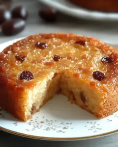 Gâteau de Riz Crémeux à la Vanille et aux Raisins Secs