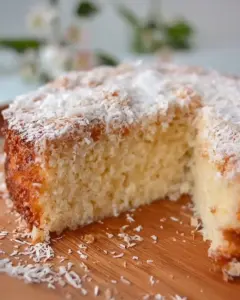 Gâteau Moelleux à la Noix de Coco Facile