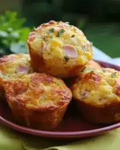 Muffins Salés au Jambon et Fromage