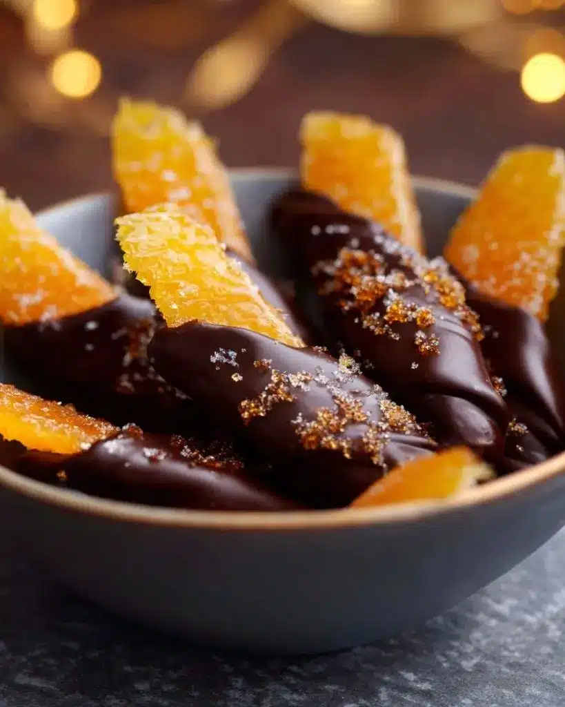 Orangettes maison au chocolat noir – Recette delicieux