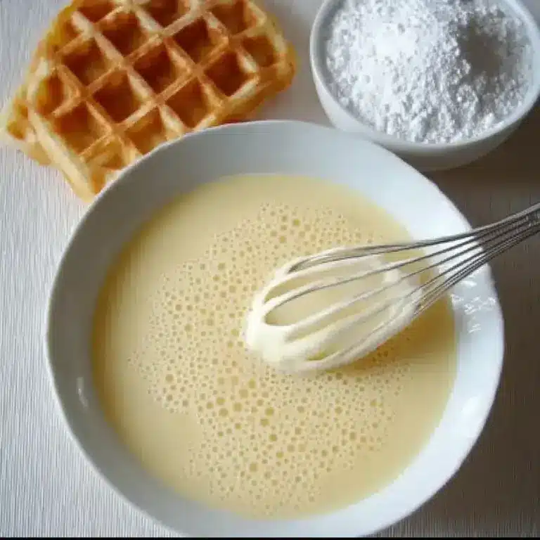 Pâte à Gaufres Rapide