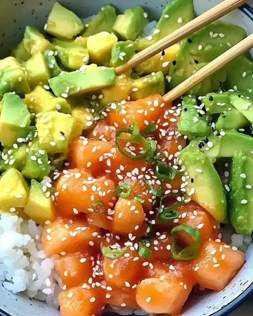recette poke bowl saumon