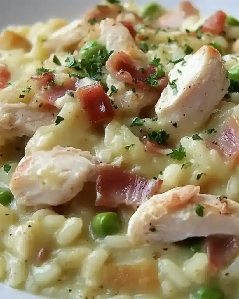 recette risotto poulet crémeux