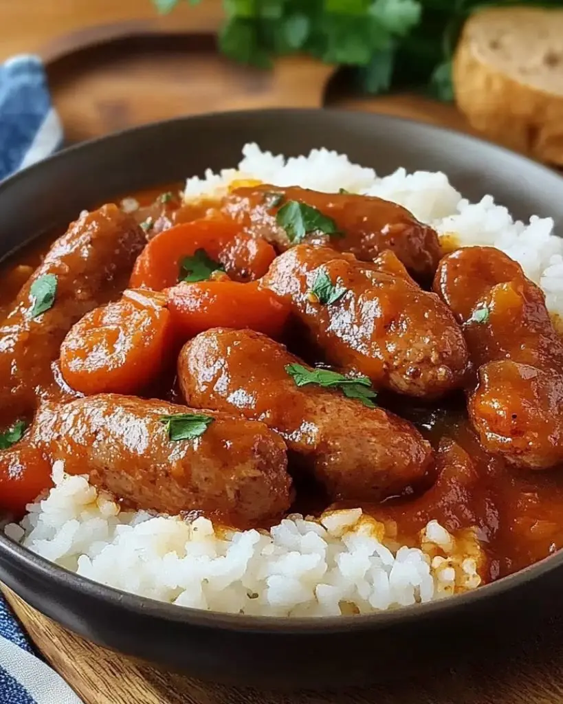 Rougail saucisses réunionnais – Recette delicieux