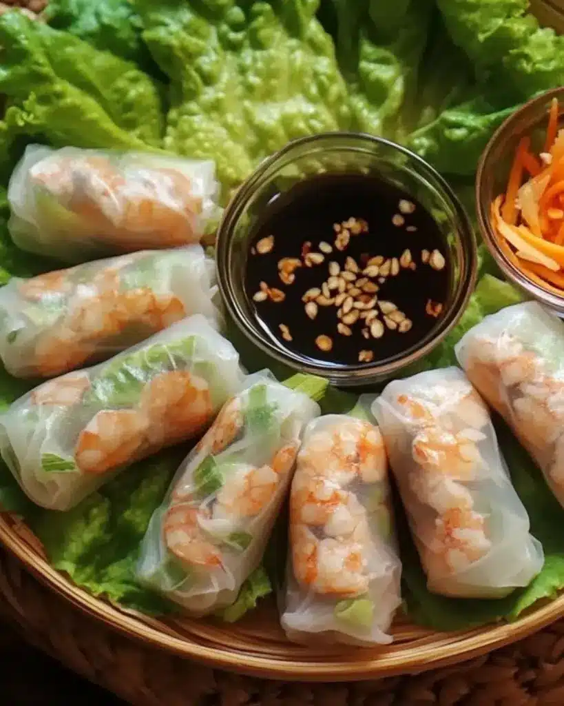 recette rouleaux de printemps