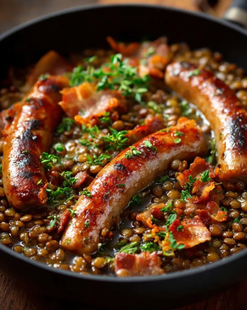 recettesaucisseslentillesCookeo