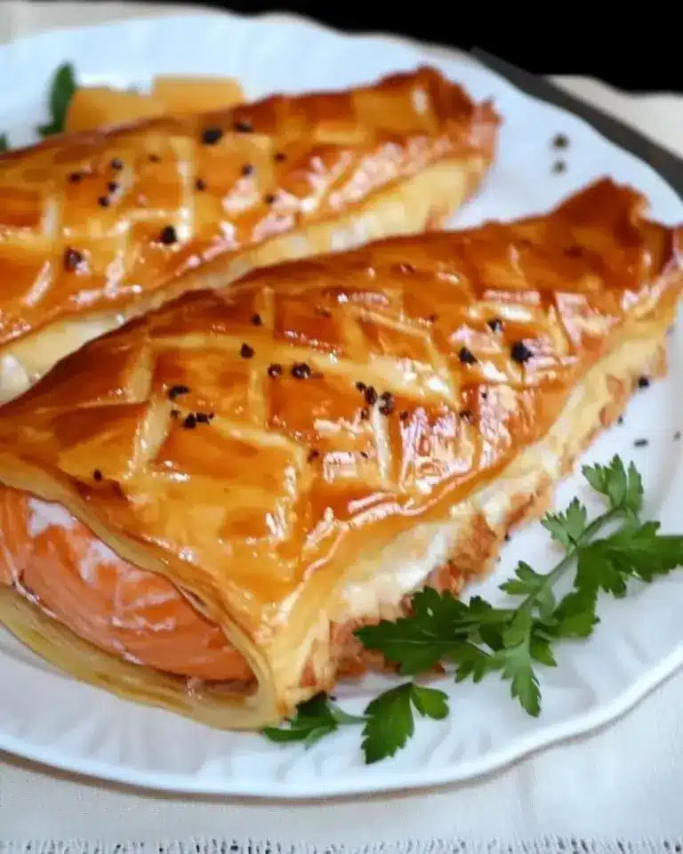 Saumon en croûte – Recette delicieux