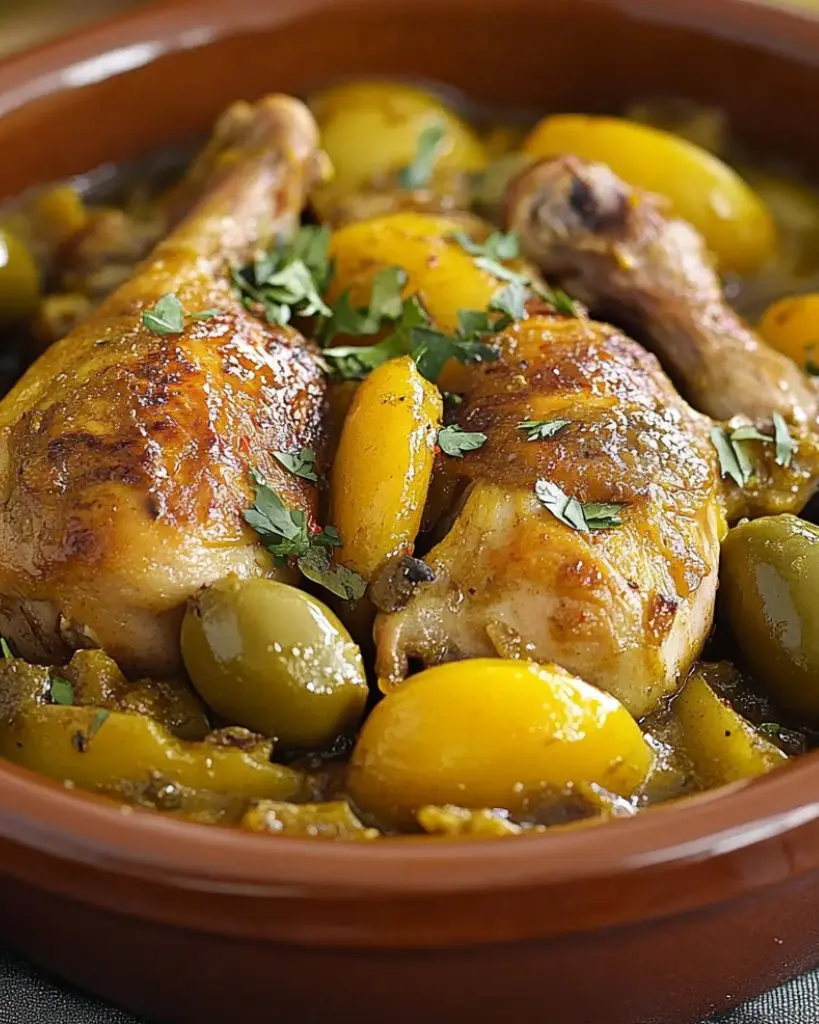 recette tajine poulet olives