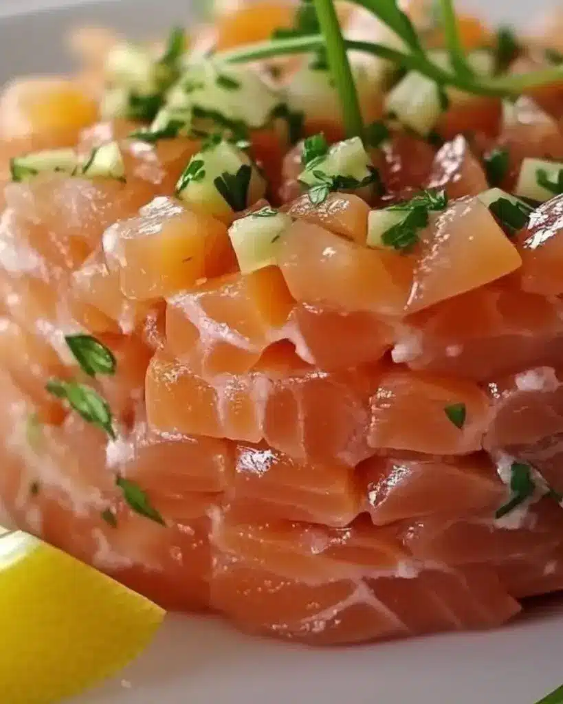recette tartare saumon maison