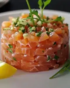 Tartare de Saumon Maison Facile et Rapide