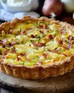 Tarte aux poireaux façon grand-mère