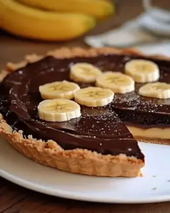 Tarte au Chocolat et à la Banane Facile