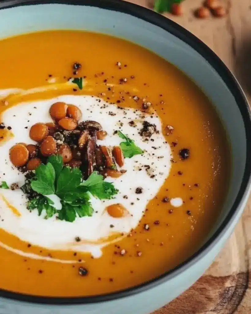 recette velouté lentilles corail