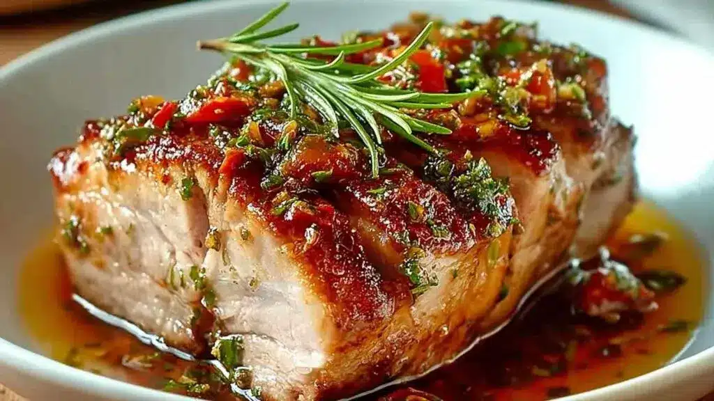 rôti de porc toscane