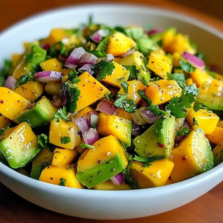 Salade de Mangue et Avocat