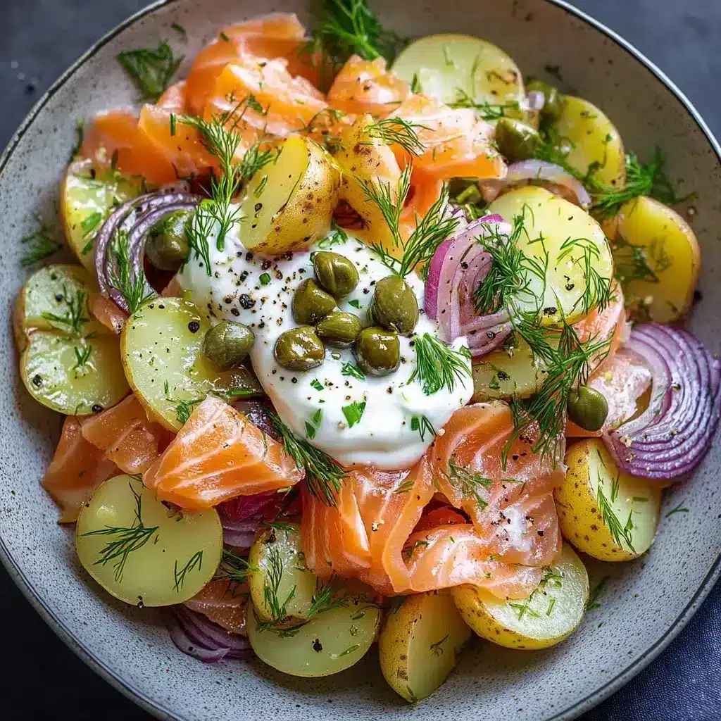 salade nordique au saumon