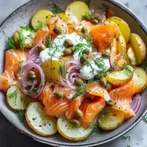Salade nordique d’été au saumon fumé et pommes de terre