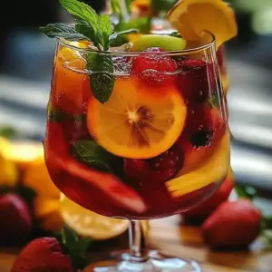 Sangria Sans Alcool Festive et Fruitée
