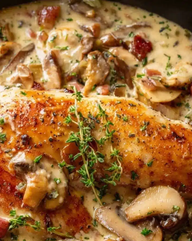 sauce forestière aux champignons