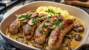 Saucisses de Toulouse Moutarde & Champignons