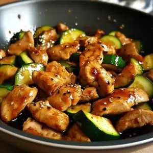 Sauté de Poulet et Courgette à la Sauce Soja