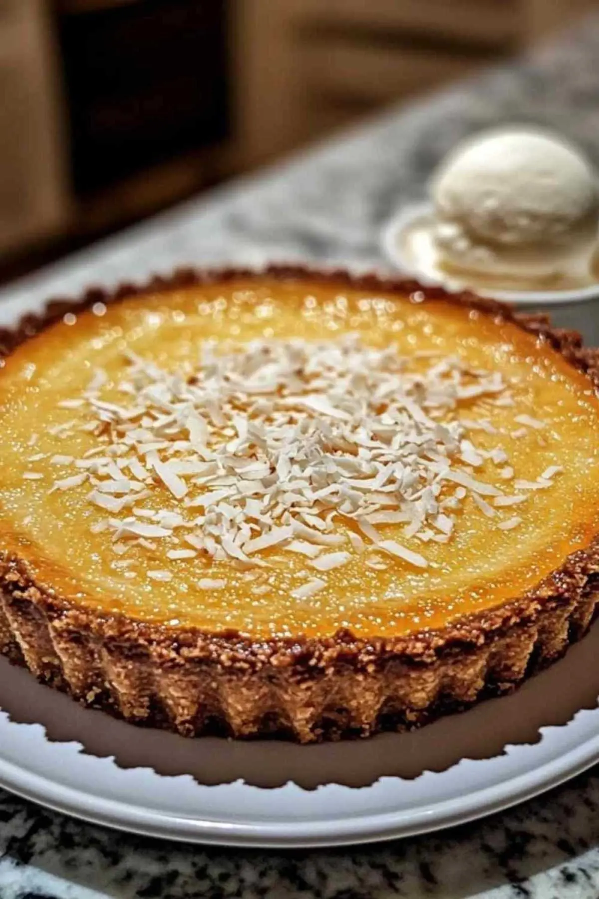 tarte à la noix de coco sans croûte