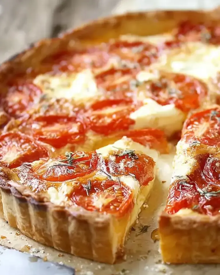 Tarte à la Tomate et au Chèvre – Recette delicieux