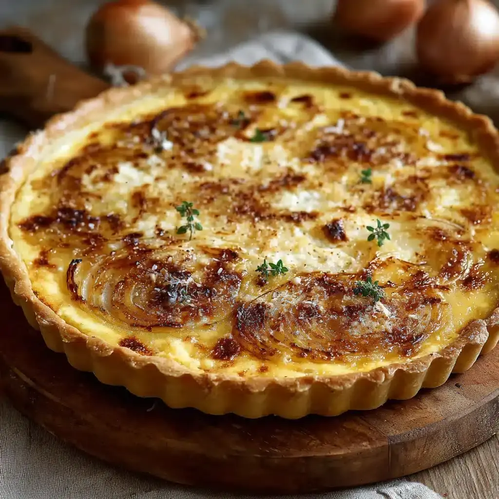 tarte alsacienne oignons fromage blanc