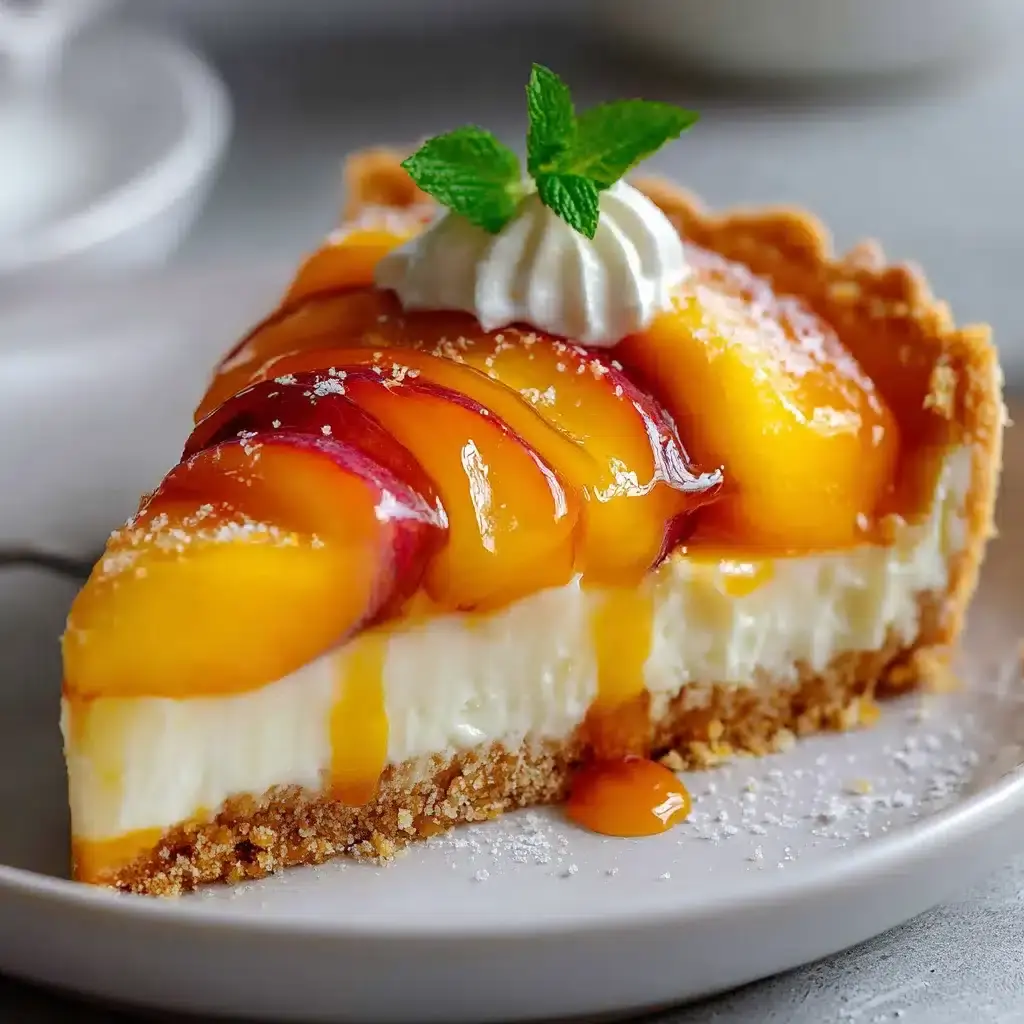 Tarte au Mascarpone et à la Pêche