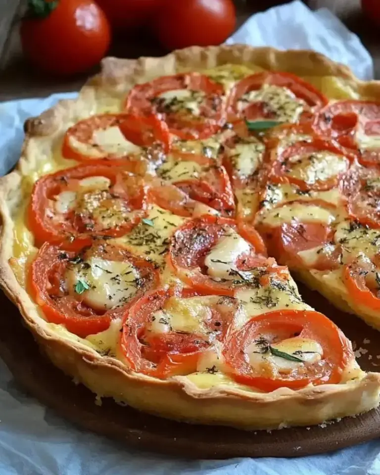 Tarte au Thon, Tomates et Moutarde – Recette delicieux