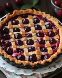 Tarte aux cerises traditionnelle