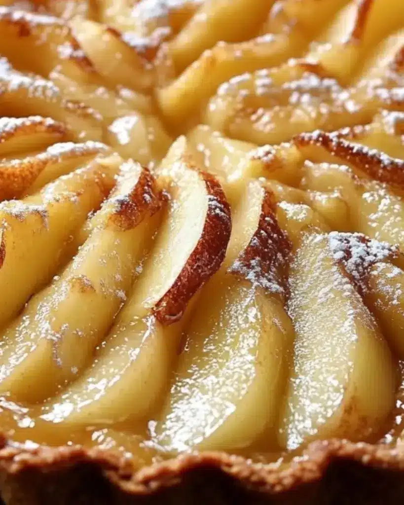 tarte aux poires et amandes
