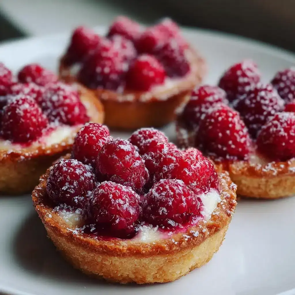 tartelettes sans pâte aux framboises